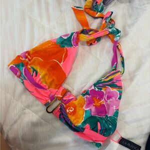 NWOT La Blanca Tropical Floral Bikini Top